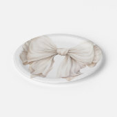 エレガントフェミニンアイボリー ペーパープレート (アングル)