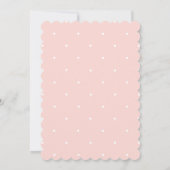 エレガントフェミニンシンプルブラックボウモノグラム ノートカード (裏面)