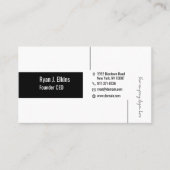 エレガントフェミニンデザイン創業者CEO 名刺 (正面)