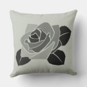 エレガントフェミニンバラブロッサムオングレー クッション (裏面)