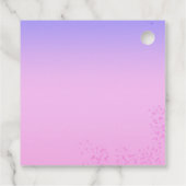 エレガントフェミニンブライダルシャワーピーコックテーマ フェイバータグ (裏面)