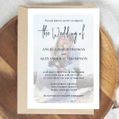 エレガントフォトオーバーレイシンプルミニマリストグリーン 招待状