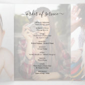 エレガントフォトオーバーレイ葬儀記念事業 三つ折り招待状 (内部中)