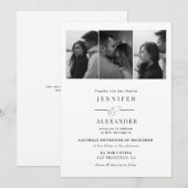 エレガントフォトコラージュ結婚式 招待状 (正面/裏面)