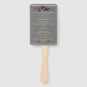 エレガントフォトダーク秋のフローラ結婚ズ ハンドファン (正面)