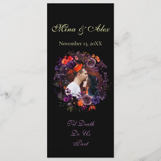 エレガントフォトダーク秋のフローラ結婚ズ プログラム (裏面)