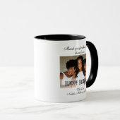 エレガントフォトハッピーバースデーコーヒー マグカップ (正面右)