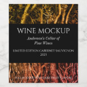 エレガントフォレストルーツカスタムワインラベル ワインラベル (シングルラベル)