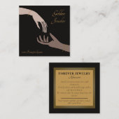 エレガントフォーエバー永久ジュエリー気に スクエア名刺 (正面/裏面)