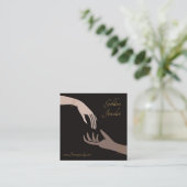 エレガントフォーエバー永久ジュエリー気に スクエア名刺 (スタンド正面)