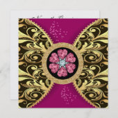 エレガントフォーマルイベント招待状 招待状 (正面/裏面)