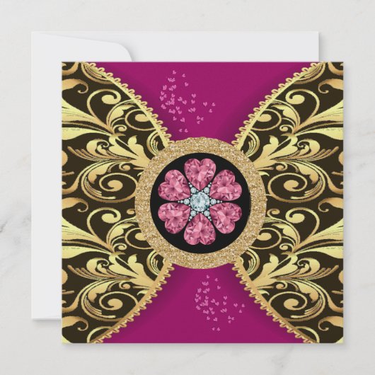 エレガントフォーマルイベント招待状 招待状 (正面)