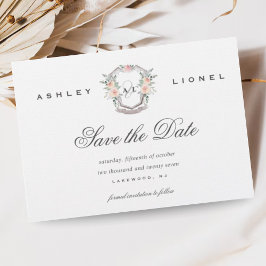 エレガントフォーマルクラシックフローラ結婚ズ セーブザデート