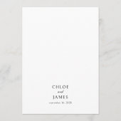 エレガントフォーマルクラシックブ結婚ラック メニュー (裏面)