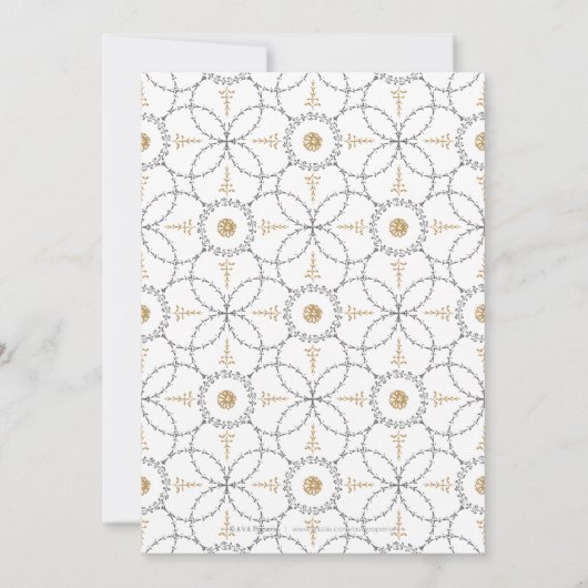 エレガントフォーマルクラシック 招待状 (裏面)