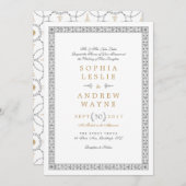 エレガントフォーマルクラシック 招待状 (正面/裏面)