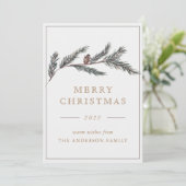 エレガントフォーマルクリスマスパイン シーズンカード (スタンド正面)
