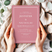 エレガントフォーマルダスティピ結婚ンク 招待状