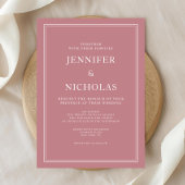 エレガントフォーマルダスティピ結婚ンク 招待状