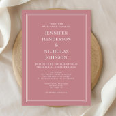 エレガントフォーマルダスティピ結婚ンク 招待状