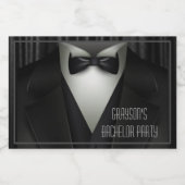 エレガントフォーマルバチュラーパーティ スパークリングワインラベル (シングルラベル)