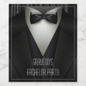 エレガントフォーマルバチュラーパーティ ワインラベル (シングルラベル)