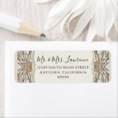 エレガントフォーマルビクトリアンアイボリー金ゴールド結婚ズ ラベル (インサイチュ)