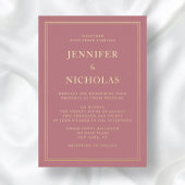 エレガントフォーマルピ結婚ンク 箔招待状