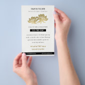 エレガントフォーマルフェイク金ゴールドLotusフローラ チラシ (ハンドル)