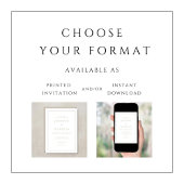 エレガントフォーマルペ結婚ス 招待状