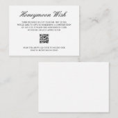 エレガントフォーマル新婚基金QRコード結婚s エンクロージャーカード (正面/裏面)