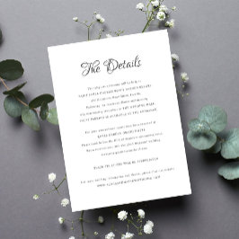 エレガントフォーマル書結婚詳細 エンクロージャーカード