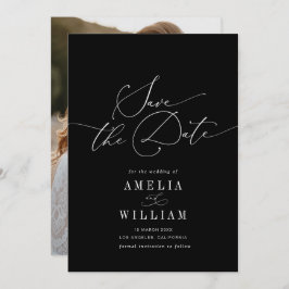 エレガントフォーマル白結婚の セーブザデート