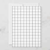 エレガントフォーマル白黒招待状 招待状 (裏面)