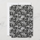 エレガントフォーマル馬モノグラム結婚クレスト セーブザデート (裏面)