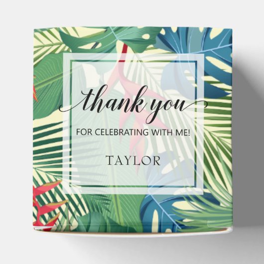 エレガントフラワーパームズモンステラ フェイバーボックス (上部)