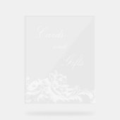 エレガントフランスのクラシックフローラ アクリルサイン (正面)