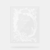 エレガントフランスのクラシックフローラ アクリルサイン (正面)