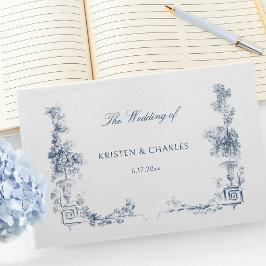 エレガントフランスのクラシックフローラ ゲストブック