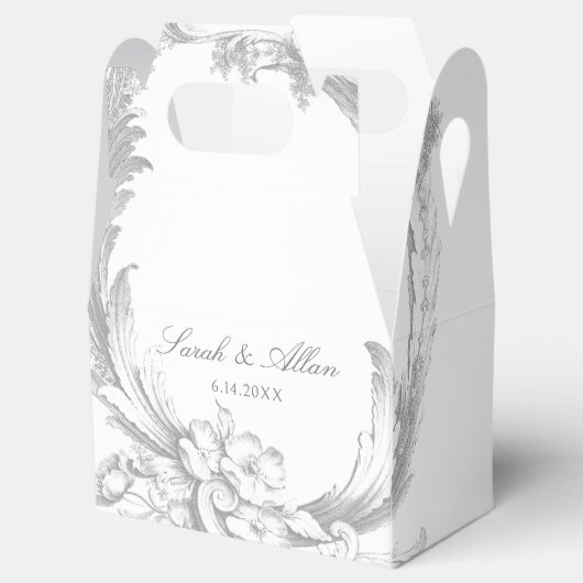 エレガントフランスのクラシックフローラ フェイバーボックス (オープン)