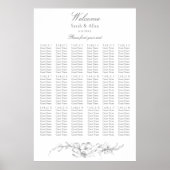 エレガントフランスのクラシックフローラ ポスター (正面)