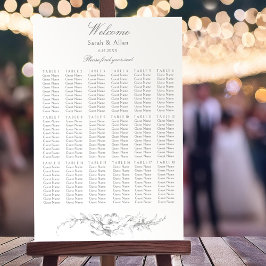 エレガントフランスのクラシックフローラ ポスター