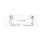 エレガントフランスのクラシックフローラ ラベル (正面)