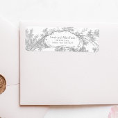 エレガントフランスのクラシックフローラ ラベル