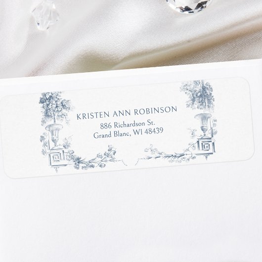 エレガントフランスのクラシックフローラ ラベル