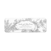 エレガントフランスのクラシックフローラ ラベル (正面)