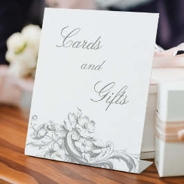 エレガントフランスのクラシックフローラ 台座サイン