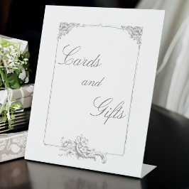 エレガントフランスのクラシックフローラ 台座サイン