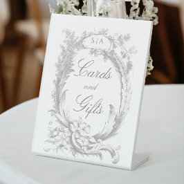 エレガントフランスのクラシックフローラ 台座サイン