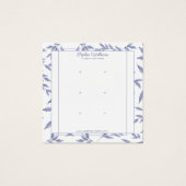 エレガントフランスのトイルブルーのトリプルスタッド表示カード (正面)